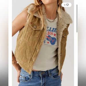 urban outfitter corduroy vest jacket medium